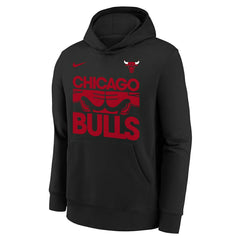Chicago Bulls NBA Courtside Nike Club Hoodie Black (YOUTH) Lifestyle
