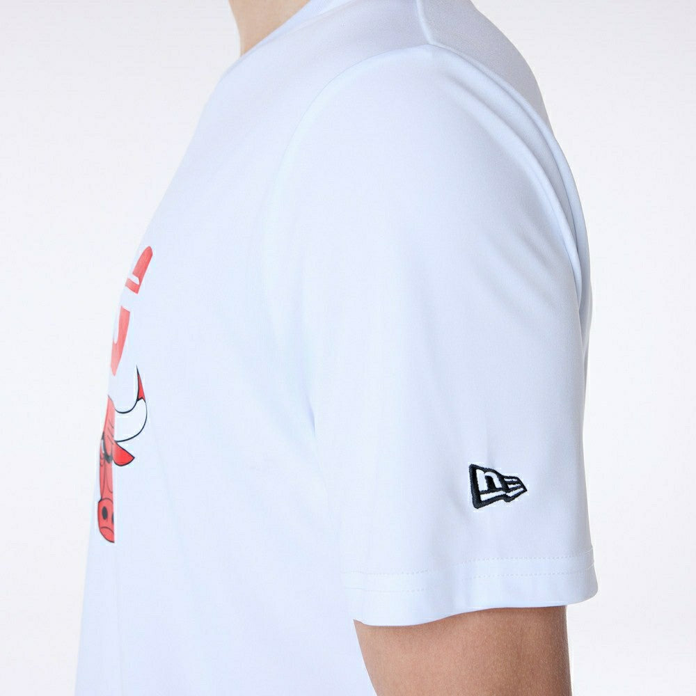 Chicago Bulls New Era Performance NBA T-Shirt White Classic