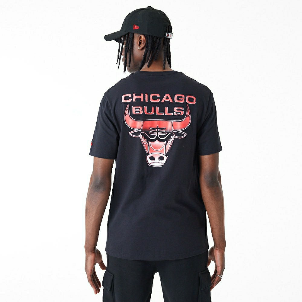 Chicago Bulls Holographic New Era NBA T-Shirt Black Taass sale