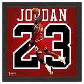Michael Jordan #23 Chicago Bulls Impact Jersey Framed NBA Photo Taass US
