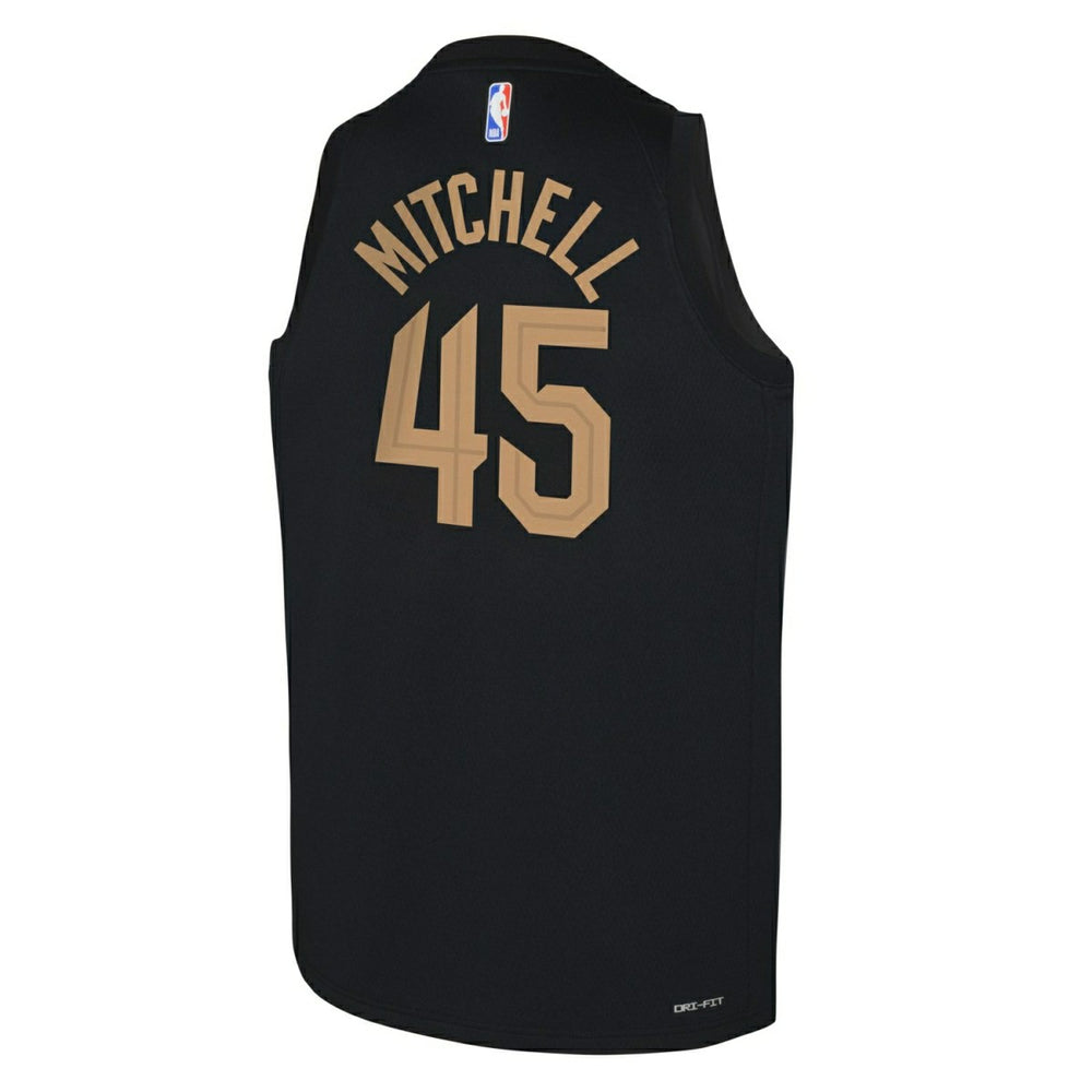 Donovan Mitchell #45 Cleveland Cavaliers Statement Swingman NBA Jersey Black (YOUTH) Taass US