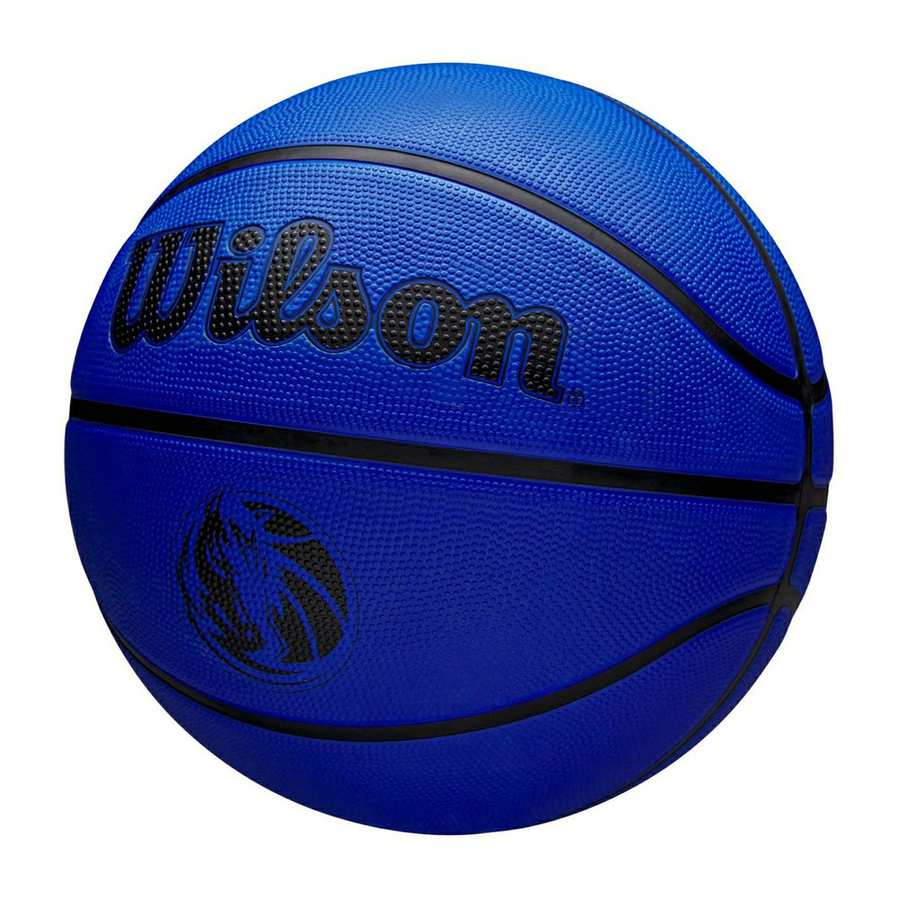 Dallas Mavericks Solid Wilson NBA Basketball Blue (Size 5) Lifestyle