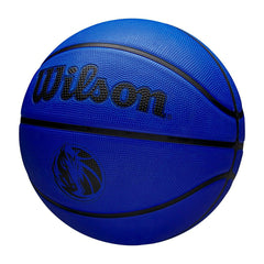 Dallas Mavericks Solid Wilson NBA Basketball Blue (Size 5) Lifestyle