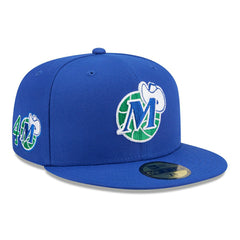 Dallas Mavericks 1974-2002 Hardwood Classics 59FIFTY Fitted Cap Blue Taass for sale