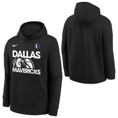 Dallas Mavericks NBA Courtside Nike Club Hoodie Black (YOUTH) Lifestyle
