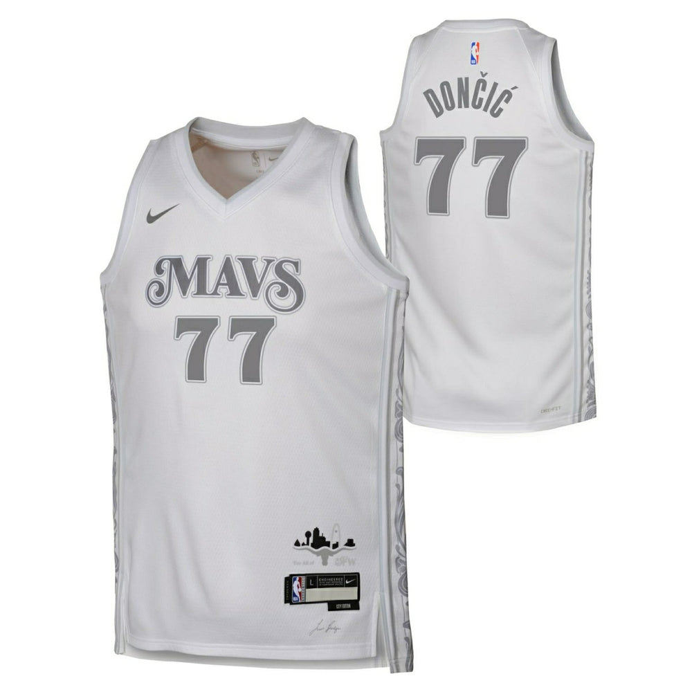 Luka Doncic #77 Dallas Mavericks 2024-25 City Edition Nike Swingman NBA Jersey (YOUTH) Classic