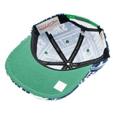 Dallas Mavericks Meat Paper Snapback NBA Cap Teal Classic
