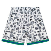 Dallas Mavericks Doodle Mitchell & Ness Swingman NBA Shorts Classic