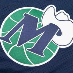 Dallas Mavericks Unbeaten Mitchell & Ness NBA V-Neck Mesh Shirt Navy Taass for sale