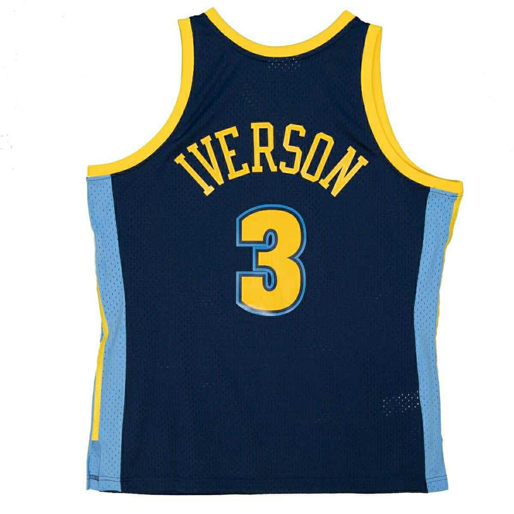 Allen Iverson #3 Denver Nuggets 2006-07 Mitchell & Ness Swingman NBA Jersey Navy Classic