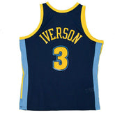 Allen Iverson #3 Denver Nuggets 2006-07 Mitchell & Ness Swingman NBA Jersey Navy Classic