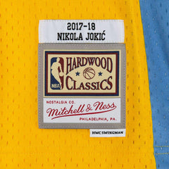 Nikola Jokić #15 Denver Nuggets 2017 Swingman NBA Jersey Yellow Fashion