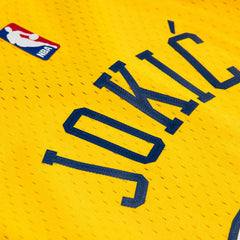 Nikola Jokić #15 Denver Nuggets 2017 Swingman NBA Jersey Yellow Fashion