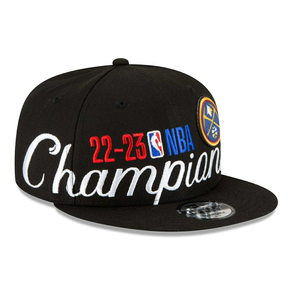 Denver Nuggets 2023 NBA Champions Locker Room New Era 9FIFTY Snapback Cap Taass sale
