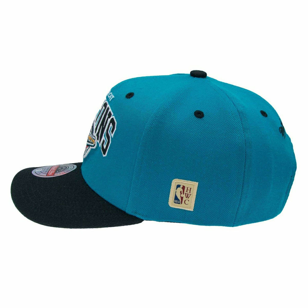 Detroit Pistons Team Arch Classic Red Stretch-Snap NBA Cap Green Teal Taass sale