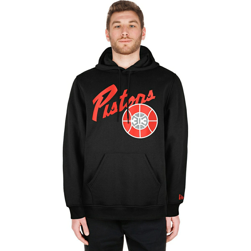 Detroit Pistons 2024 NBA City Edition New Era Hoodie Black Fashion