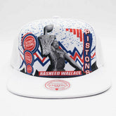 Detroit Pistons Rasheed Wallace 90s Playa Mitchell & Ness Deadstock Snapback Cap Taass US