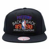 Detroit Pistons Back To Back Champions Mitchell & Ness Snapback NBA Cap Lifestyle