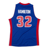 Rip Hamilton #32 Detroit Pistons 2003-04 Mitchell & Ness Swingman NBA Jersey Blue Fashion