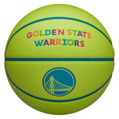 Golden State Warriors Neon Pop NBA Basketball (Size 7) Fashion