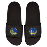 Golden State Warriors Primary Logo ISlide NBA Gel Slides Black Lifestyle