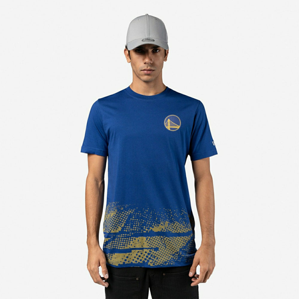 Golden State Warriors 2024 NBA Tip-Off New Era T-Shirt Blue Classic
