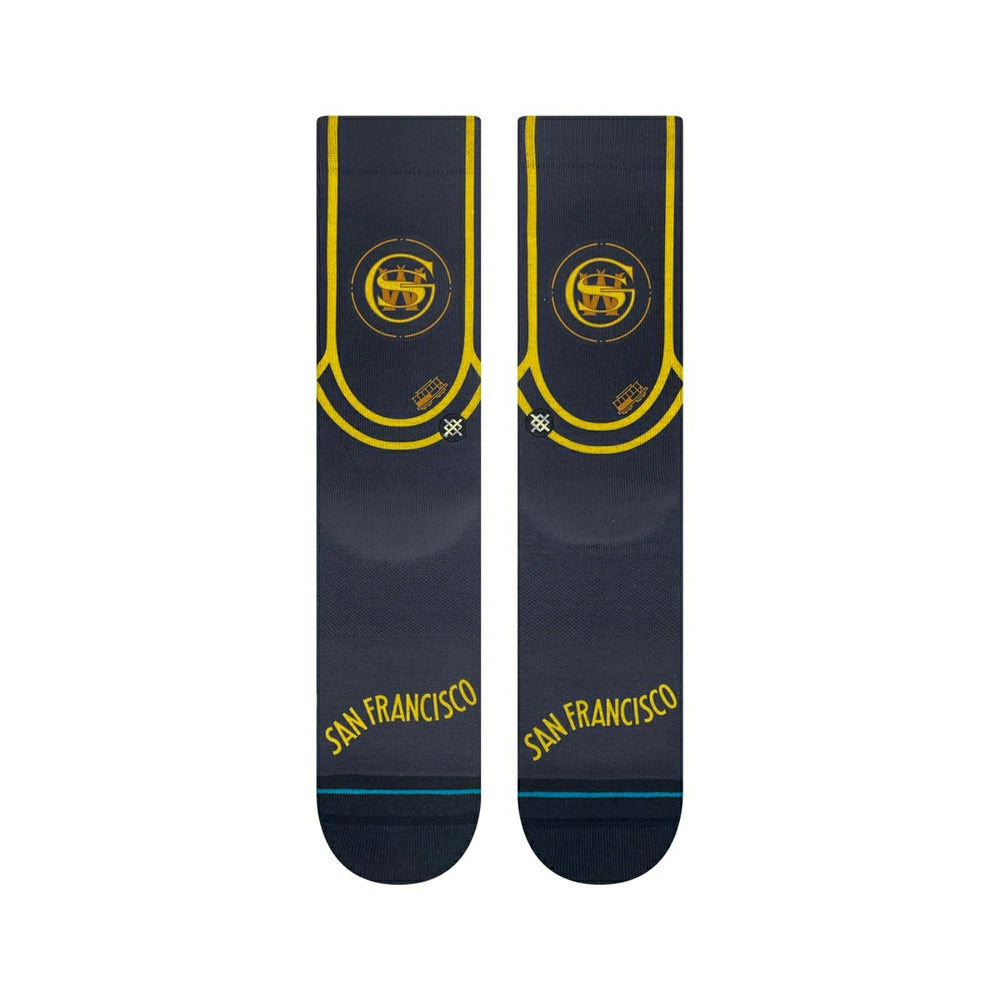Golden State Warriors 2023/24 NBA City Edition Stance Crew Socks Taass for sale