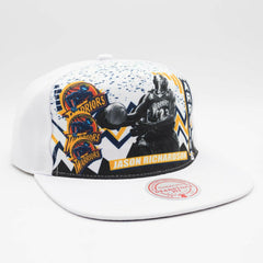 Golden State Warriors Jason Richardson 90s Playa Mitchell & Ness Deadstock Snapback Cap Taass for sale