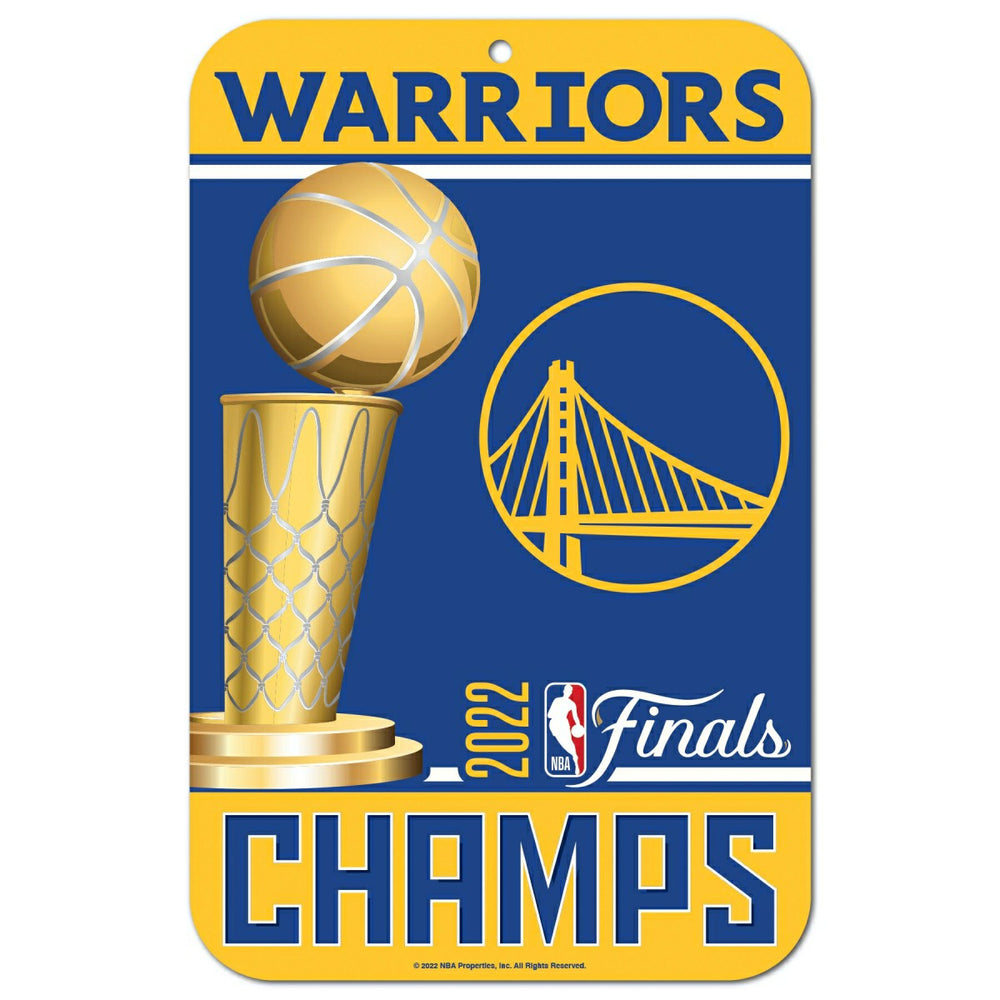 Golden State Warriors 2022 NBA Champions WinCraft NBA Sign Classic