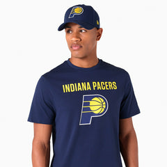 Indiana Pacers Team Logo NBA T-Shirt Navy Taass sale