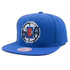 Los Angeles Clippers Embroidery Glitch Mitchell & Ness Snapback NBA Cap Blue Classic