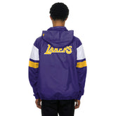 Los Angeles Lakers NBA Quarter Zip Windbreaker Jacket Purple Taass for sale