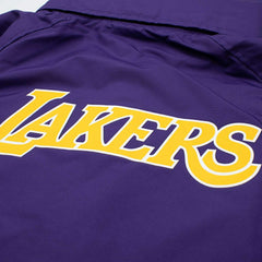 Los Angeles Lakers NBA Quarter Zip Windbreaker Jacket Purple Taass for sale