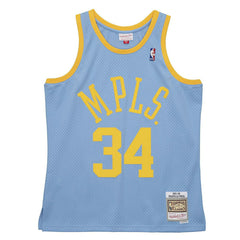 Shaq O'Neal #34 Los Angeles Lakers MPLS 2001-02 Swingman NBA Jersey Blue Taass for sale
