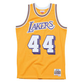 Jerry West #44 Los Angeles Lakers 1971-72 Swingman NBA Jersey Yellow Taass US
