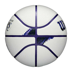Los Angeles Lakers Pixel NBA Basketball White (Size 7) Fashion