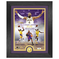 LeBron James NBA All-Time Leading Scorer Bronze Coin Framed NBA Photo Classic