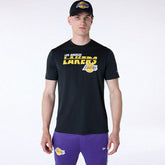 Los Angeles Lakers New Era Performance NBA T-Shirt Black Lifestyle