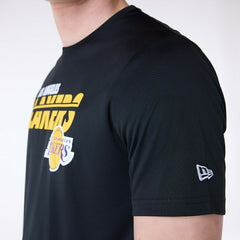 Los Angeles Lakers New Era Performance NBA T-Shirt Black Lifestyle