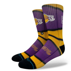 Los Angeles Lakers Classic Mini Ball Stance Crew Socks Lifestyle