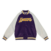 Los Angeles Lakers Primetime Mitchell & Ness Lightweight Satin NBA Jacket Taass for sale