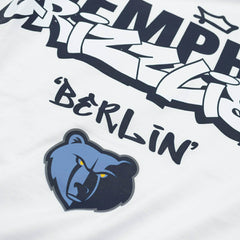 Memphis Grizzlies 2026 NBA Berlin Game Oversized T-Shirt White Taass US