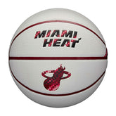 Miami Heat Pixel NBA Basketball White (Size 7) Fashion