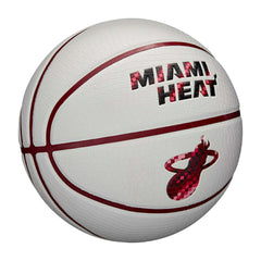 Miami Heat Pixel NBA Basketball White (Size 7) Fashion