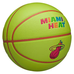 Miami Heat Neon Pop NBA Basketball (Size 7) Taass sale
