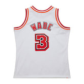 Dwyane Wade #3 Miami Heat 2007-08 Mitchell & Ness Swingman NBA Jersey White Classic
