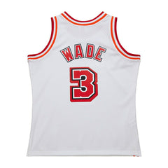 Dwyane Wade #3 Miami Heat 2007-08 Mitchell & Ness Swingman NBA Jersey White Classic