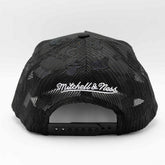 Miami Heat Mitchell & Ness Monogram NBA Trucker Cap Black Lifestyle