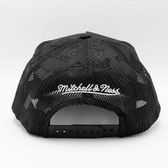 Miami Heat Mitchell & Ness Monogram NBA Trucker Cap Black Lifestyle