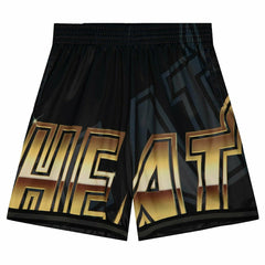Miami Heat Big Face 4.0 Mitchell & Ness NBA Shorts Black Taass US